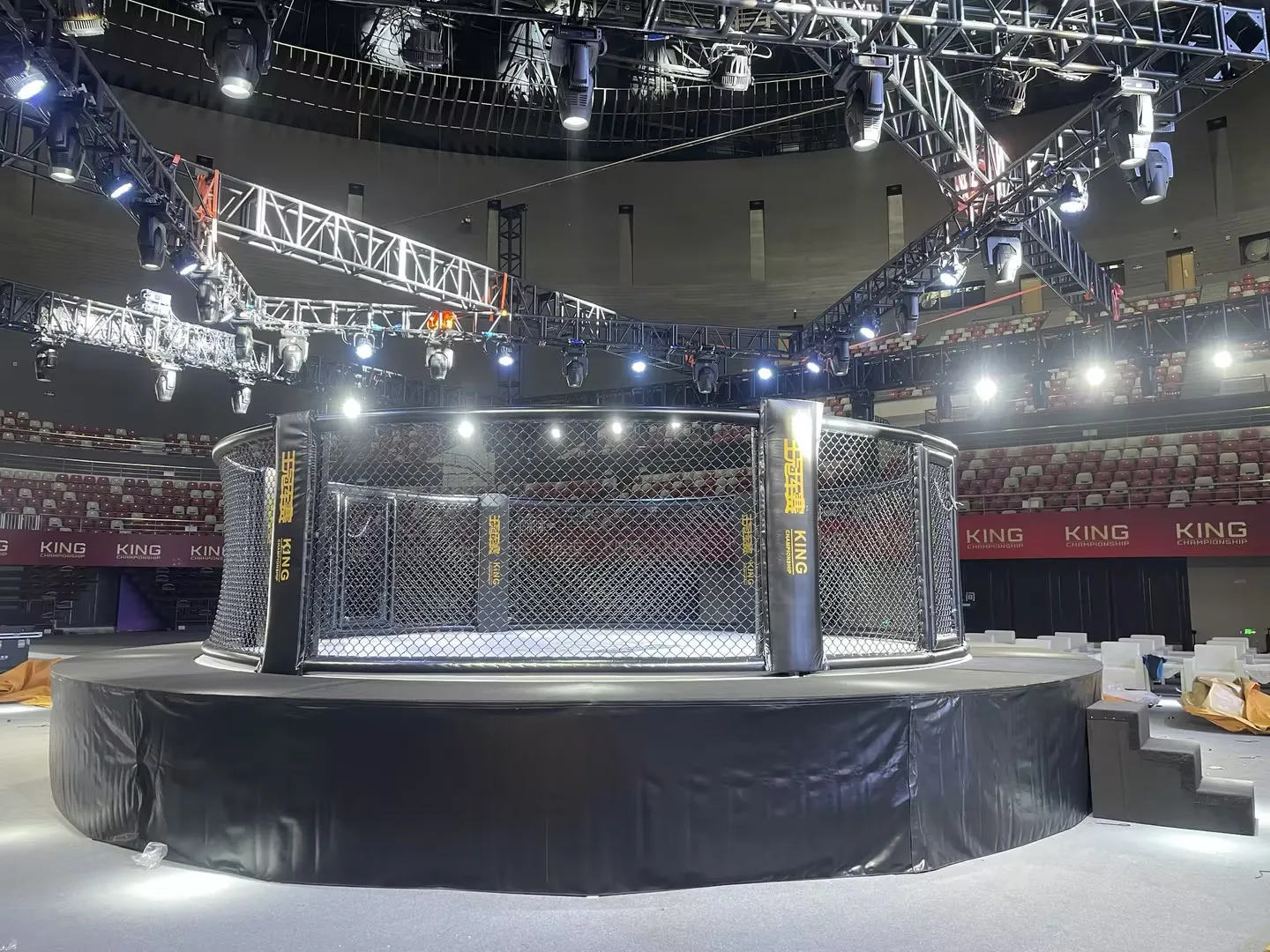 International UFC fighting used competition Octagon MMA CAGE with catwalk
