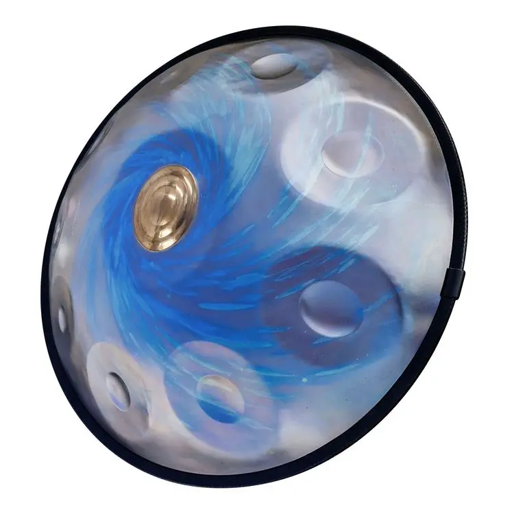 ASTEMAN Handpan Universe Series-BLACK HOLE 10 NOTES  Blue Steel Drum Percussion Instruments Drum Set Professional made