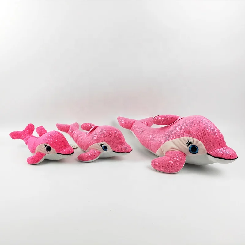 Cheap price soft toy factory custom big size stuffed dolphin plush doll cute keychain plush toys