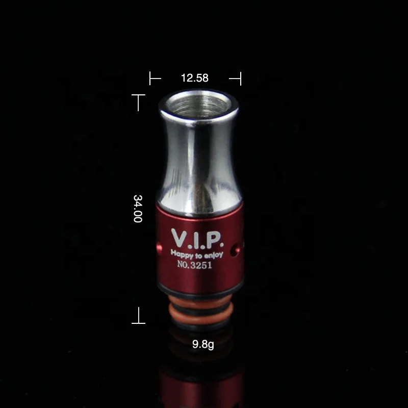 Дрип-тип из нержавеющей стали, регулируемый поток воздуха 510, обслуживаемый мундштук, мундштук для вейпа, RDA-бак