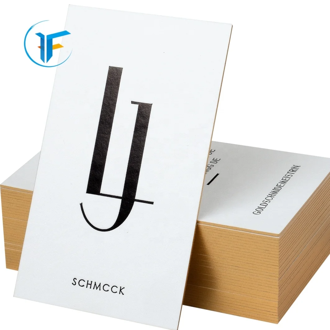 wholesale printing high quality gold embossed business cards foil edge color business cards