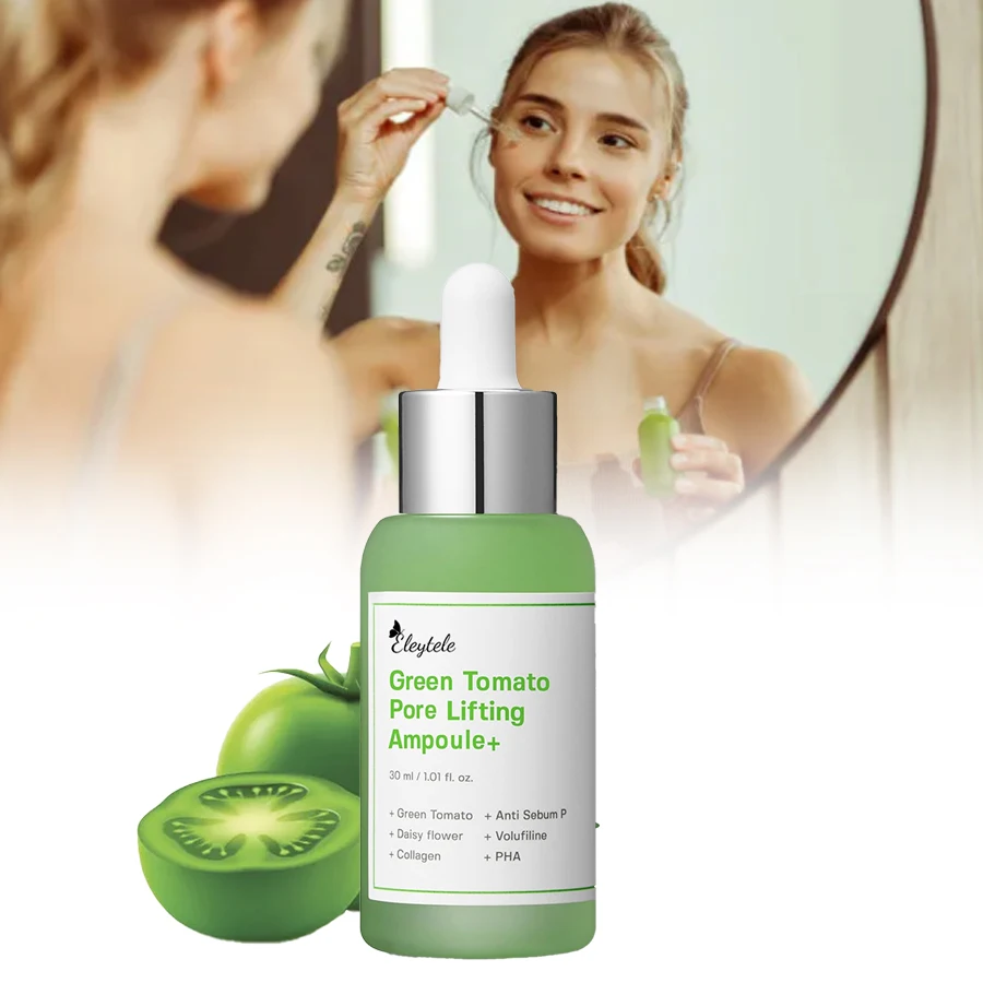 Private Label Whitening Brightening Hyaluronic Antiaging Serum Moisturizing Organic Natural Green Tomato Serum Skin Care Serum