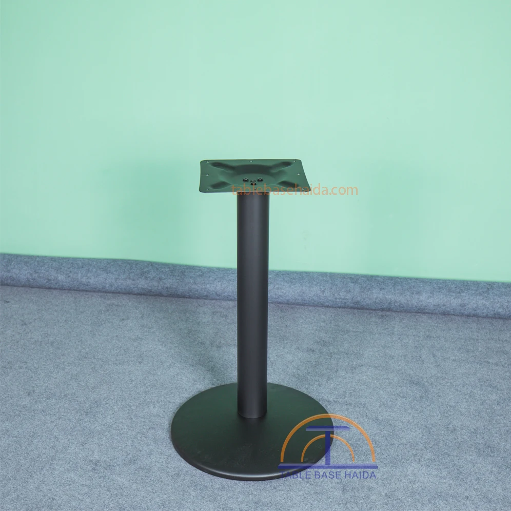 Factory price black circle round table base