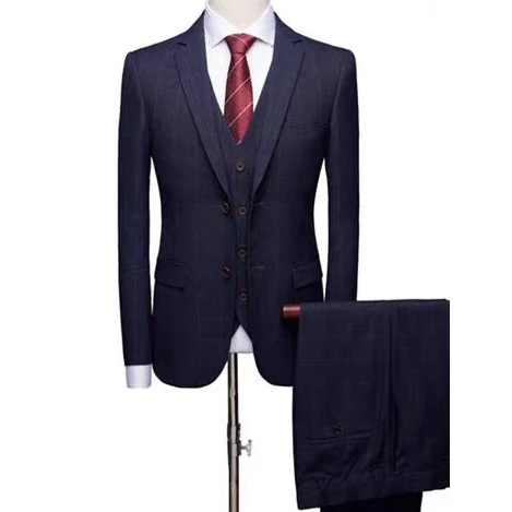 
Casual Suits Mens Black Tuxedo Costume Homme Adult Mariage Wedding Fir Men Suits 