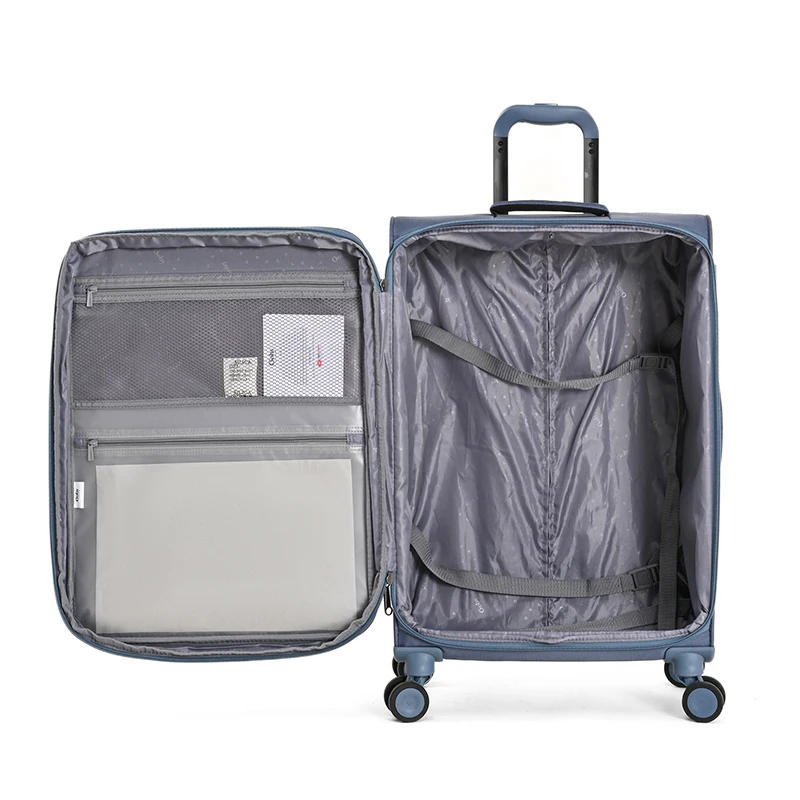 Wholesale Customize Trolley Luggage Business Travel Bag Luggage Large Capacity Carry-on Suitcase Oxford Fabric Soft Luggage