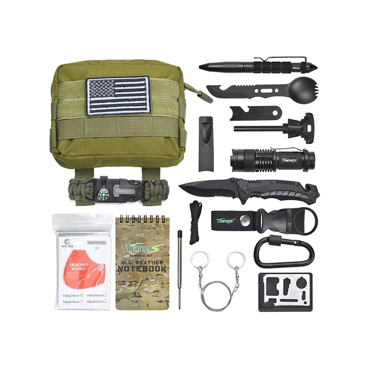 Amazon SOS emergency outdoor hiking survival kit backpack emergency 4