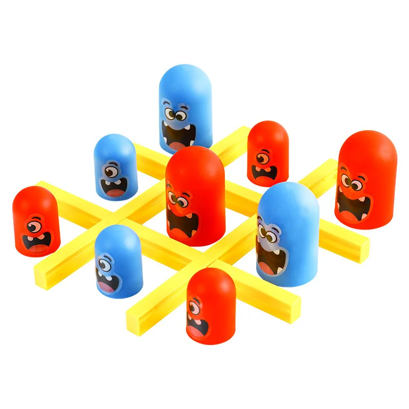 Tic Tac Toe Eat Little Wolf Board Game Parent-child Interactive Educational Toys Children Christmas Gift Tic Tac Toe