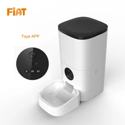 Smart Pet Dog and Cat Feeder,6-Meal Auto Pet Feeder with Timer Programmable,HD Camera and Video Recording,WiFi Enabled App