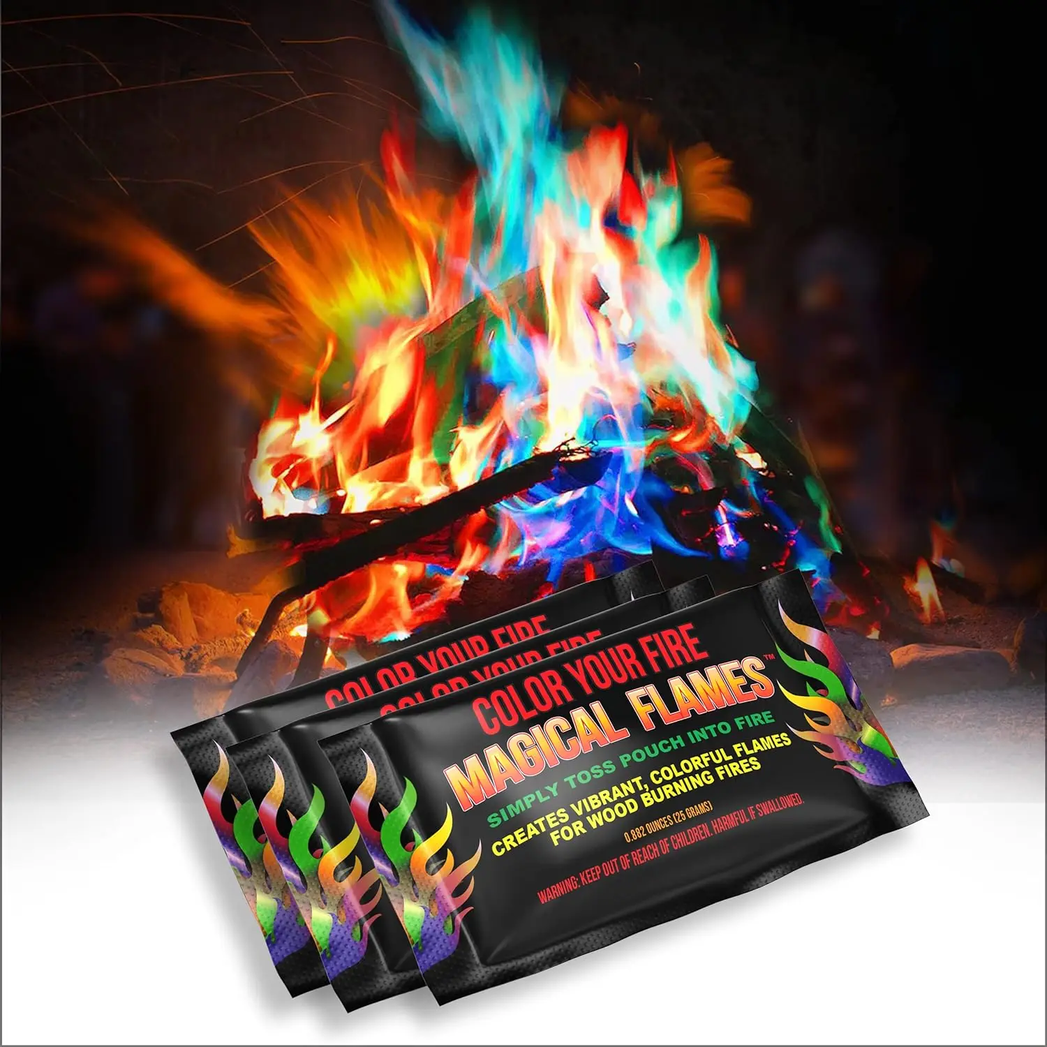 MIRACLE FIRE color flames packs colour change flames magic fire mystic happy fire