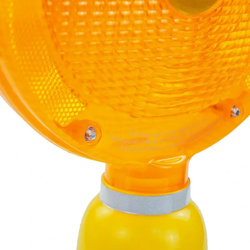 High brightness traffic safety cones warning lights warning flashing lamp solar warning light led with cup shaped base