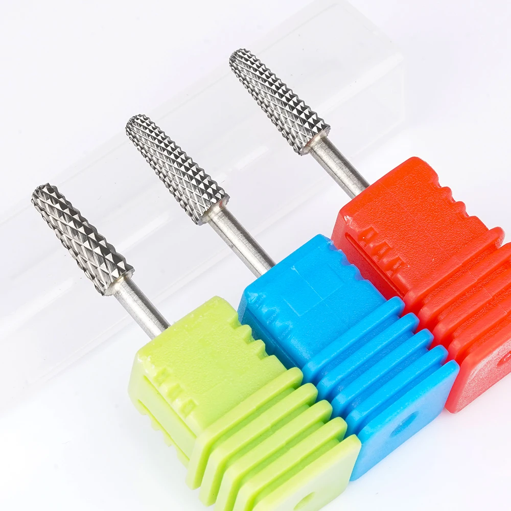 Small Umbrella Nail Drill Bit Safety Top Uncoated Medium Grit Fast Gel Remover Nail Gel Polish Off 3/32' Manicure Drill Tool