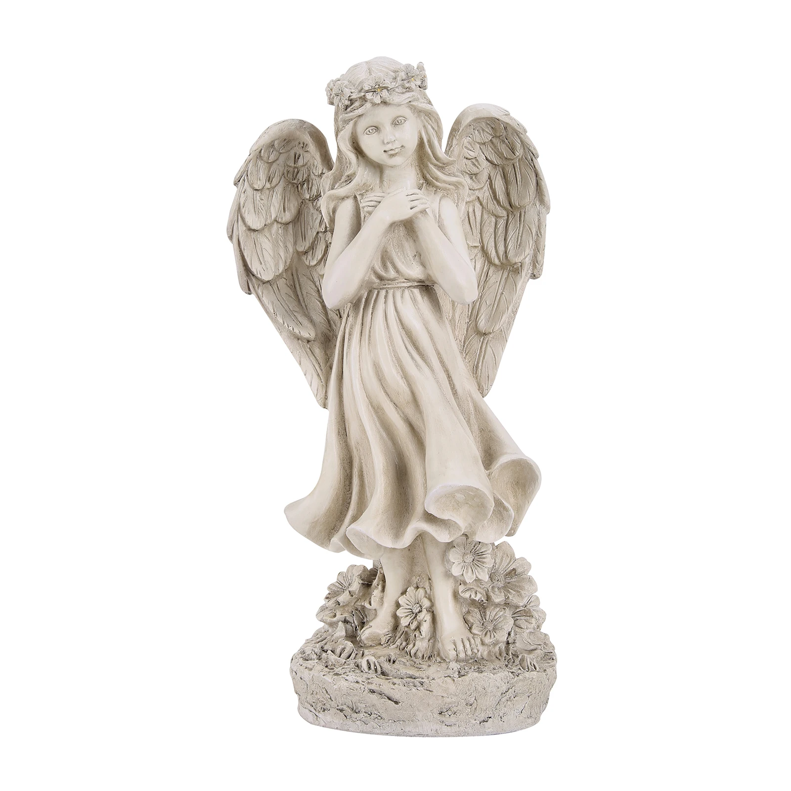  Light Up Angel Figurines and Statues Feature Battery with Powered Led Lights Timer Polyresin for