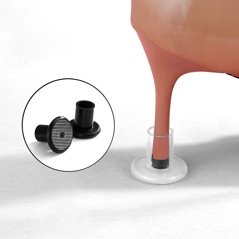 High Heel Protectors Latin Stiletto Dancing Covers Heel Stoppers Antislip Silicone High Heel Caps For Grass Lawn Wedding