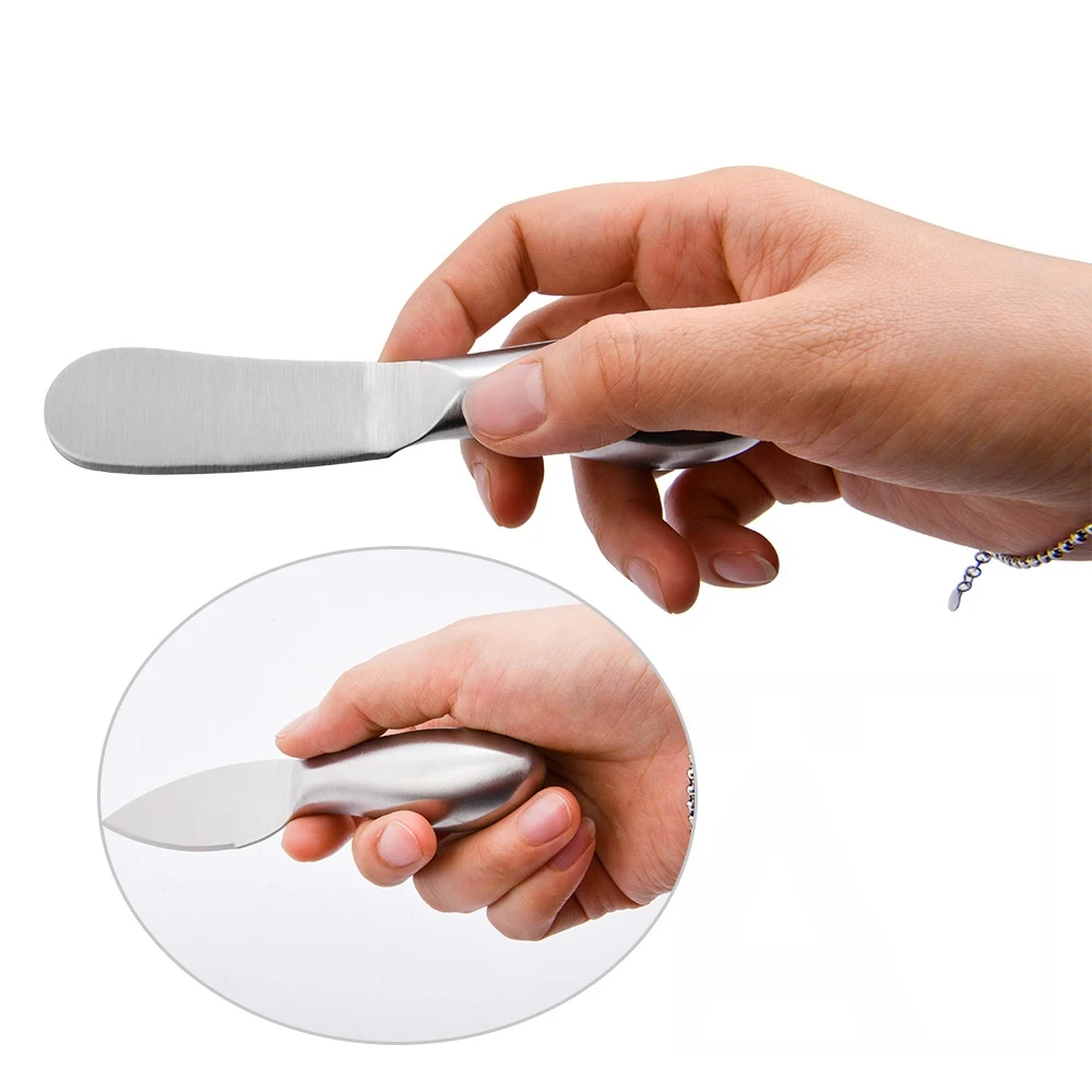 High Quality 6pcs Stainless Steel Cheese Knife Set Fork Spatula Baking Tools Cheese Knives with Collection Gift Box