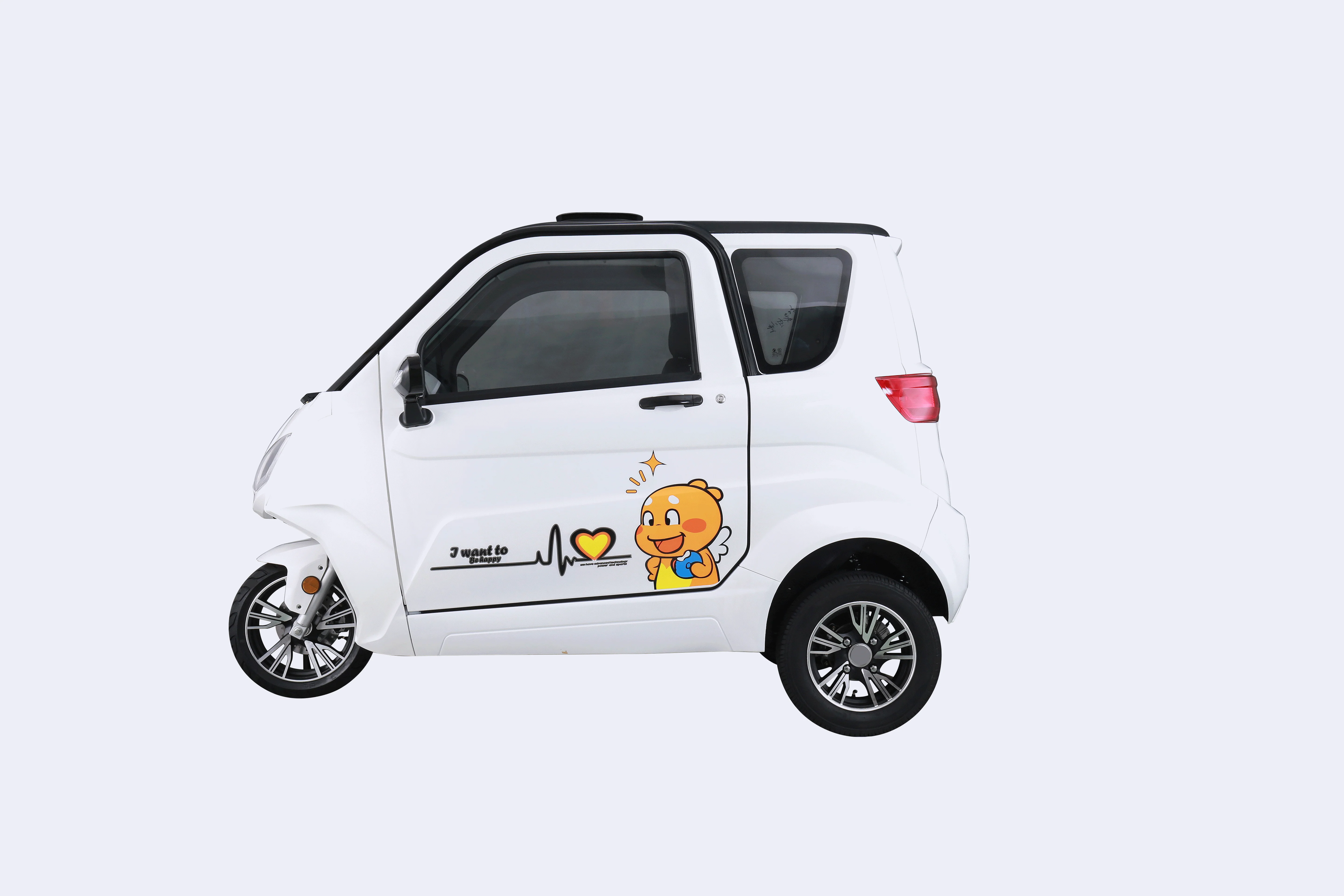 New Electric Car 3 Wheel Electric Full Enclosed Tricycle For Adult