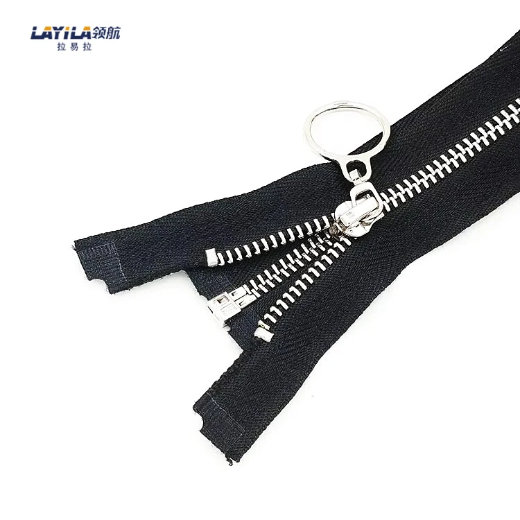 High Quality Custom Silver Metal Zipper For Garments