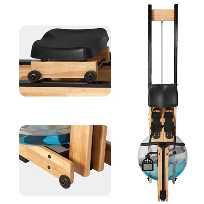 Haoyo wood water rower abs/arms/back trainer  row machine rowing machine