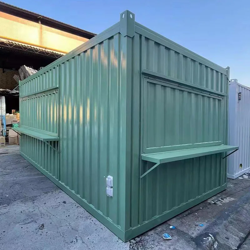 Food Kiosk  Coffee kiosk container custom creative shop mobile house coffee house kiosk milk tea shop corrugated board