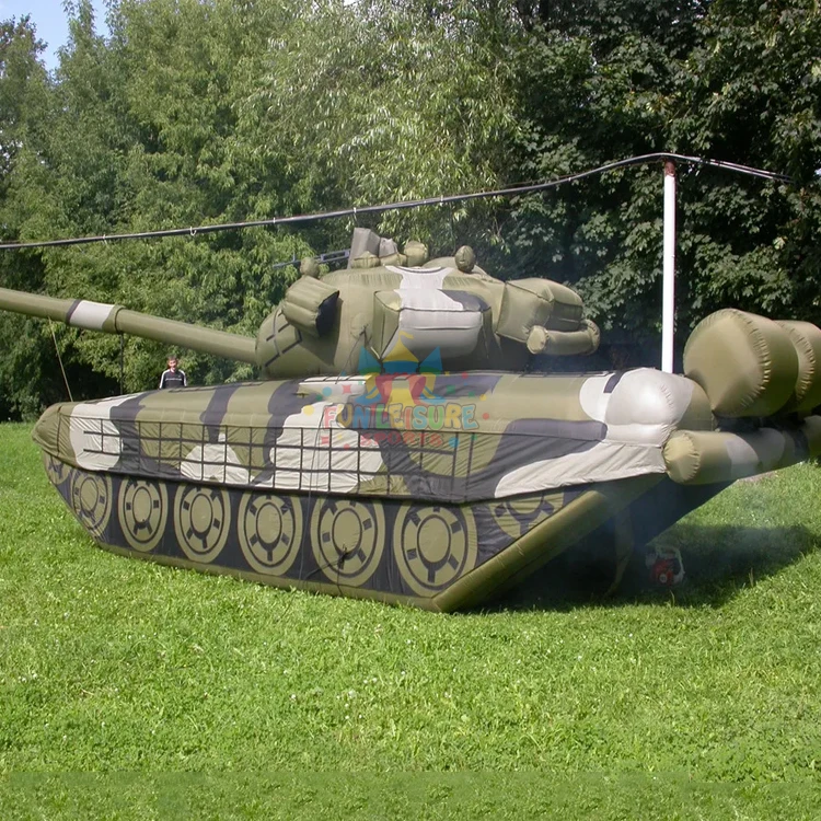 Wholesale commercial grade outdoor events blow up advertising air defense inflatable tank model