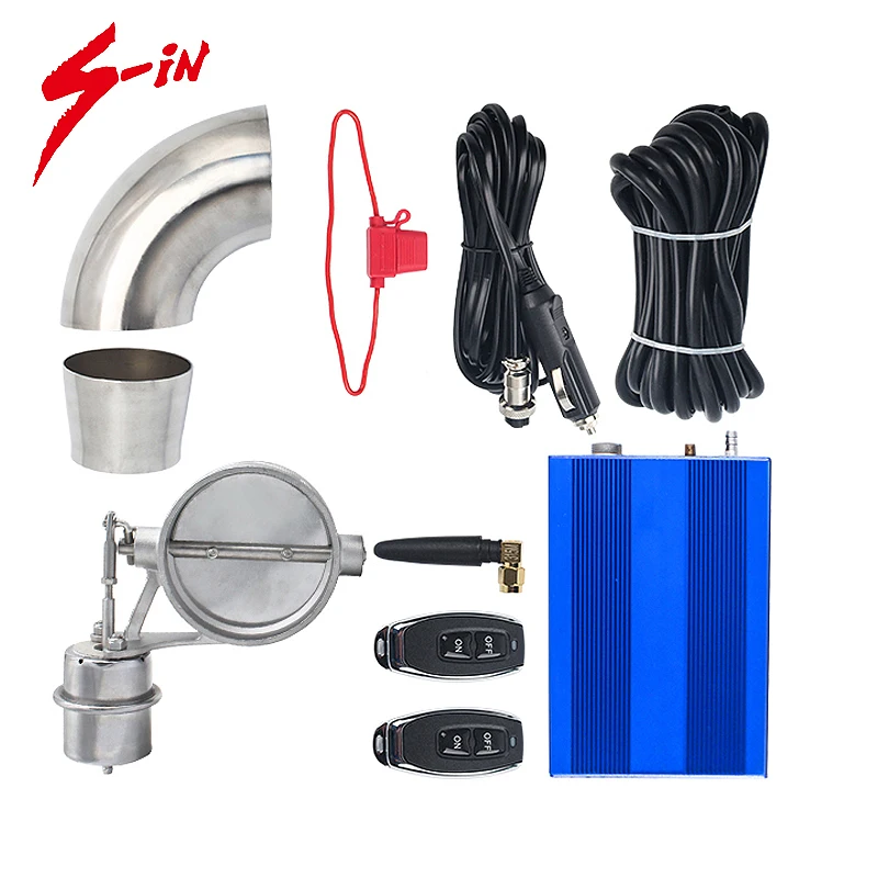 Automotive car exhaust valve cutout normal open vacuum flap cutout valvetronic muffler auto parts air pump performance exhaust