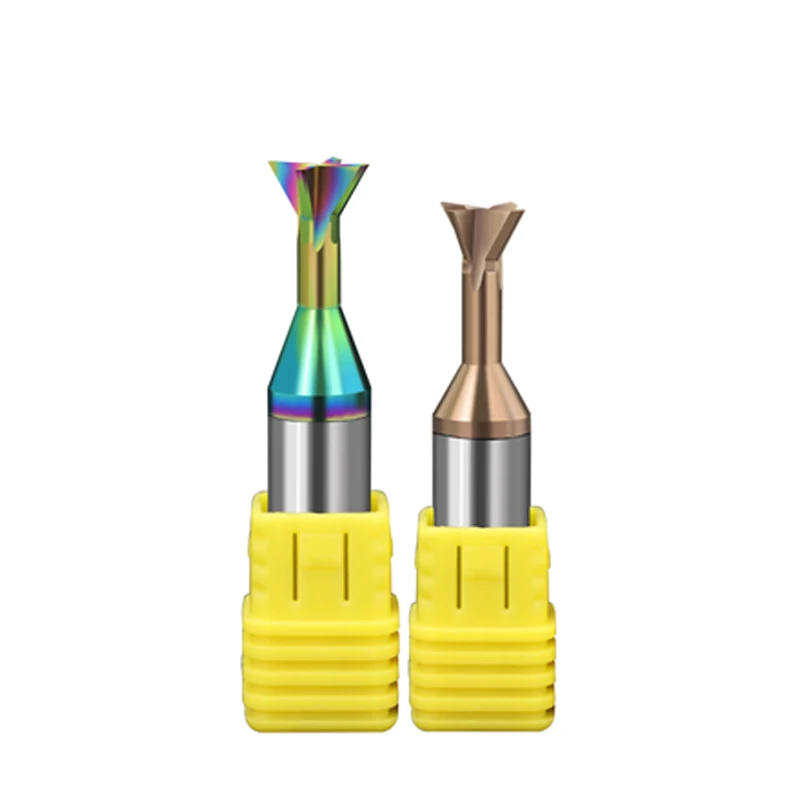 Custom cemented carbide dovetail groove milling cutter custom tungsten steel taper Angle set non-standard T shaped R chamfering