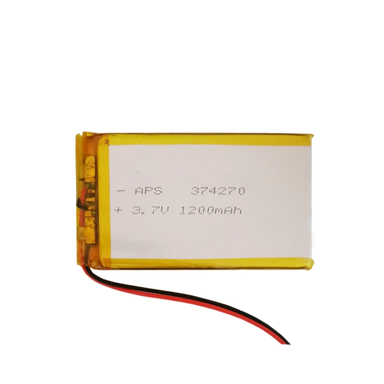NCM pouch cell battery 3.7v 1200mAh  374270 lipo lithium li ion cell  rechargeable li-polymer batterylithium ion battery cell