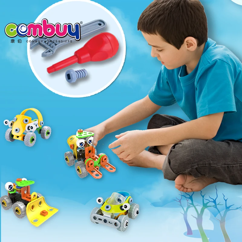 Новый дизайн образовательная сборка пластиковые игрушки строительные блоки животный принт головоломка