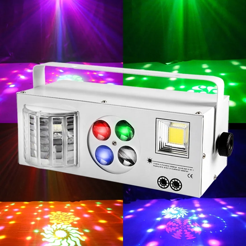 Programmable Laser Dj Club Party Stage Lighting Led Club Decoration DMX512 Strobe Dancing Light Lamps Sound Activated