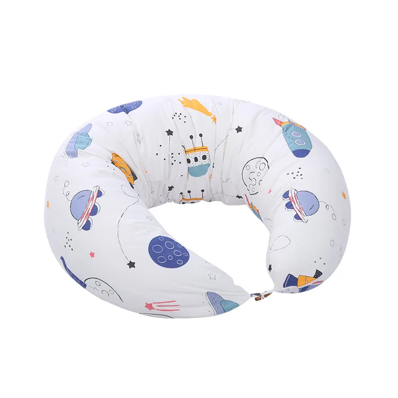 High quality design logo indoor star pattern removable lightweight baby breast feeding pillow
