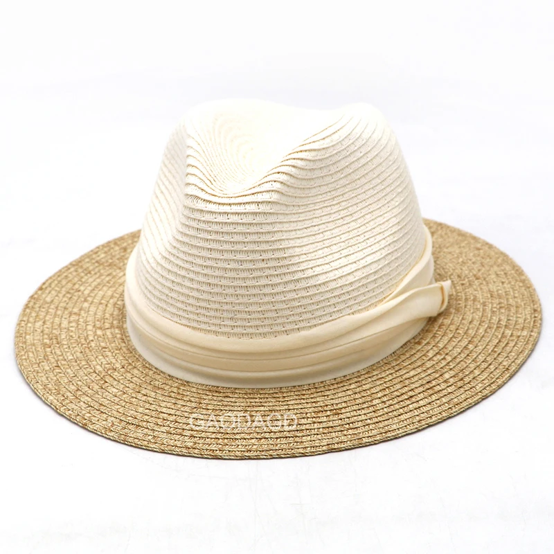 Wholesale Cheap Machine-woven Straw hat Mix-colors Paper Braid Mexico Panama hat for Unisex
