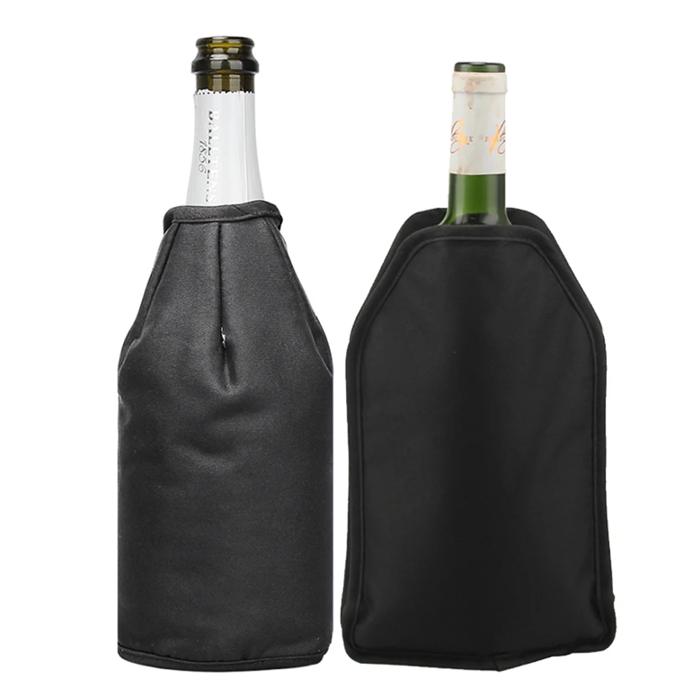 Wine Bottle Cooler Sleeve Ice Gel Freezer Portable Insulated Wine Bottle Chiller Keep Wine Cold