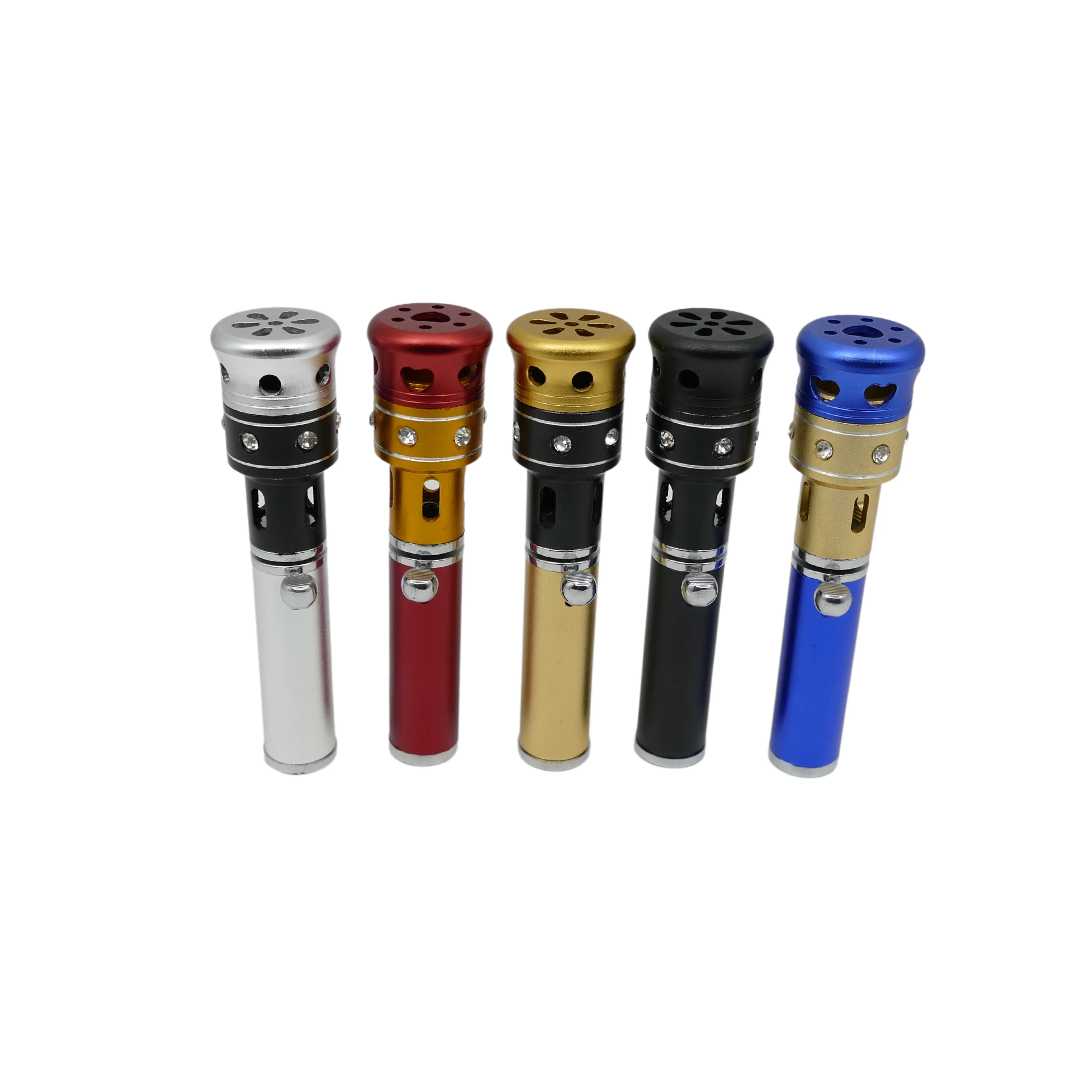 CNC Machined Portable Aluminum Incense Burner with lighter parts by your design  For Dry Herbs with a low price
