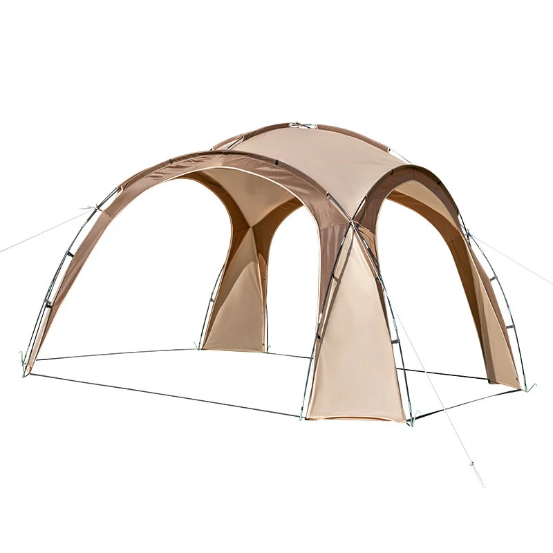 Dome canopy large circular outdoor camping tent large space windproof sunshade awning tent with surrounding fabric