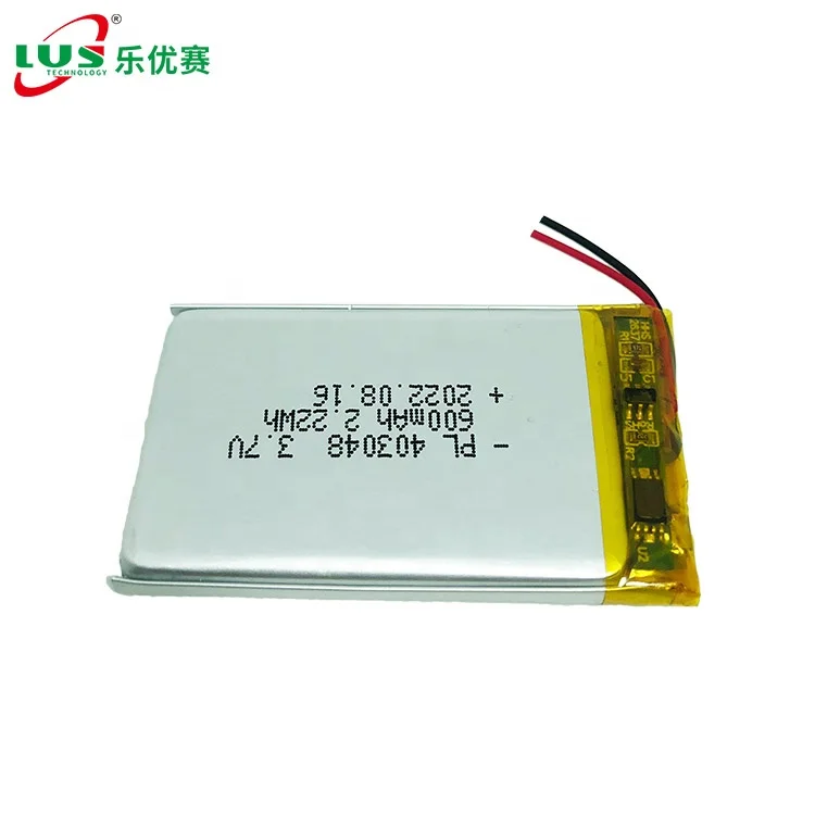 3 7 В литий-полимерный аккумулятор LP603035 600 мАч 2.22Wh LiPo 063035 элемент