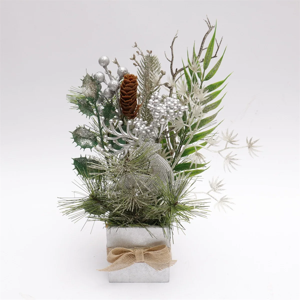 New designs wholesale green PVC Christmas table top decorated tree new trend mini Christmas tree