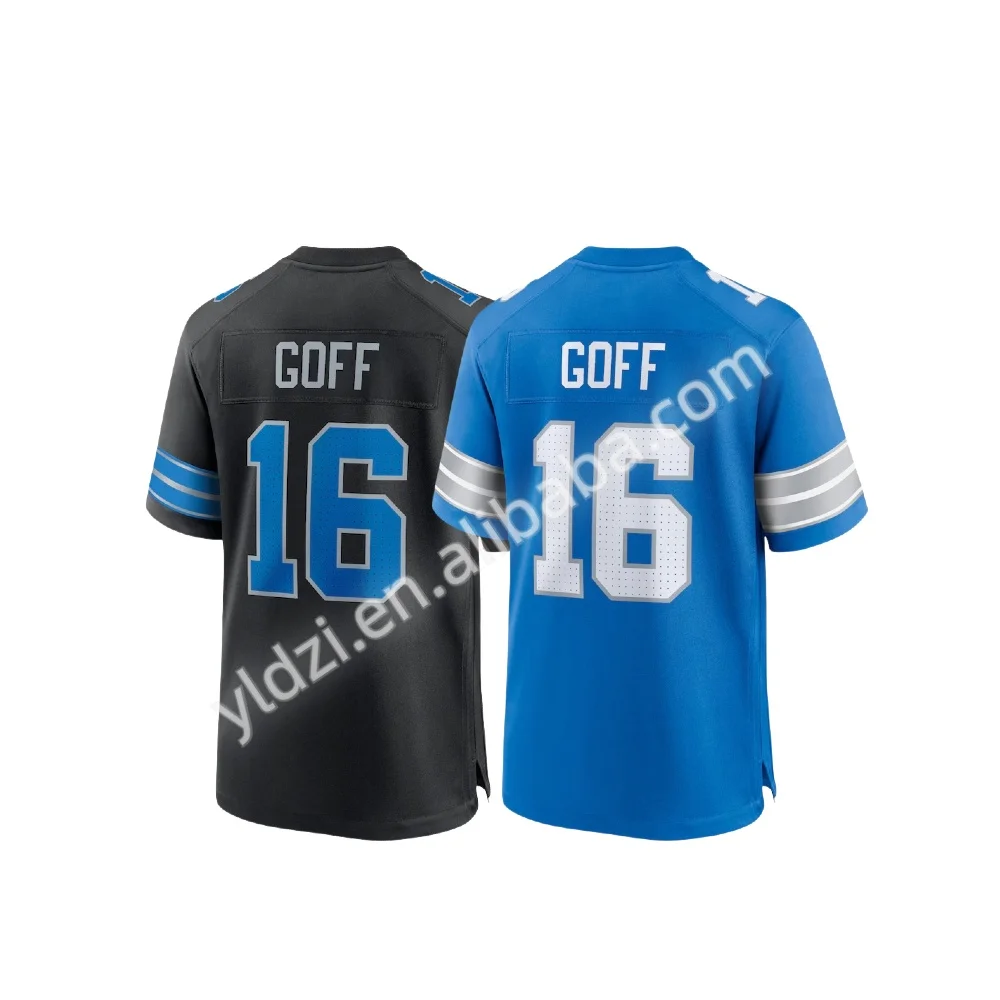 Best Quality #16 Jared Goff  American Football Jersey
