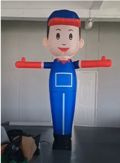 Inflatable Air Dancers with waving hand Advertising cartoon with blower Flailing Air Dancer