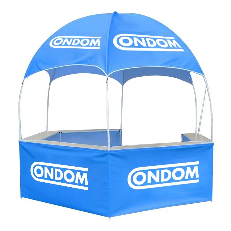 Wholesale 3m custom printing foldable hexagonal large gazebo tent for exhibition booth pavilion wedding