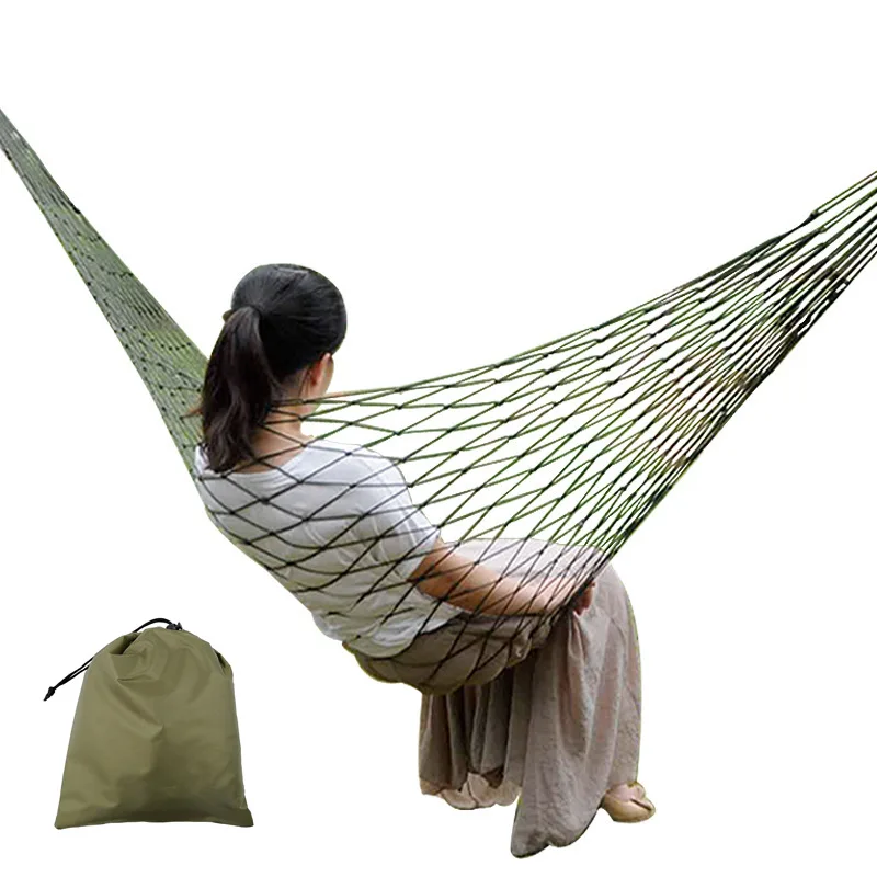 Hot Selling Outdoor Thicken Nylon Indoor Swing Camping Casual Durable Hammock