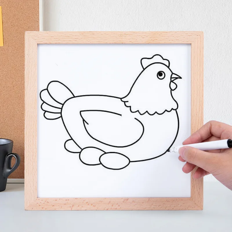 Hot Sales Montessori Children Wooden  Magnetic Fish Color Arrow Matching Board Preschool Education Magnet Drawing Toys For Kids