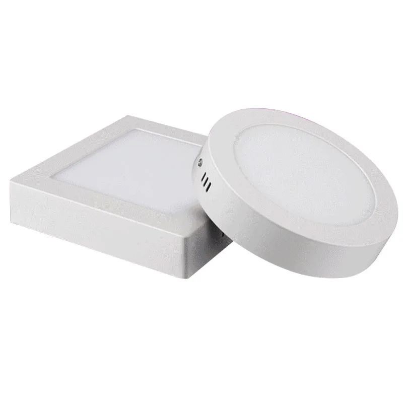 Round Square 24W 18W 12W 6W Surface Wall Mounted LED Panel Light