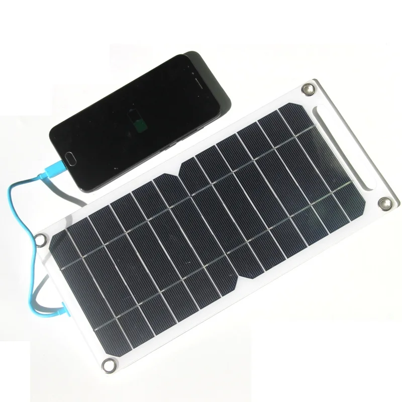 2025 New Product Cheap 6W Solar Energy Sollar Photovoltaic Panel Plate USB Charging Board Cargador De Panel Solar USB 5V