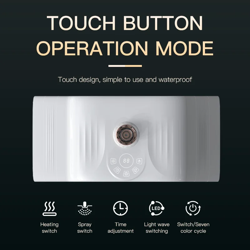 2024 Wholesale 7 Color LED Mask Photon LED Light Therapy Skin Rejuvenation Device with Moisturizing Spray