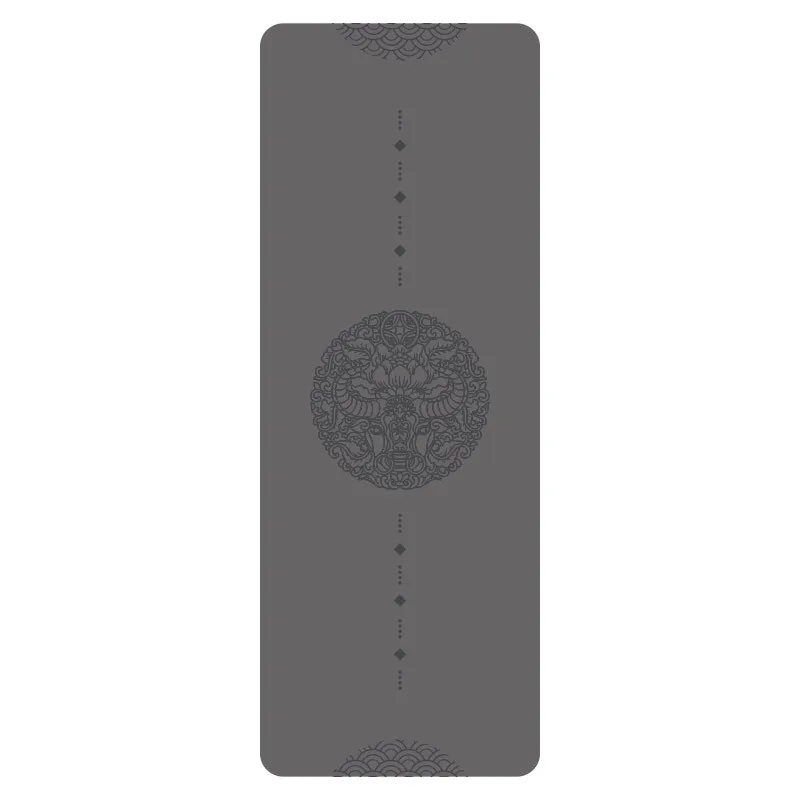 Chinese Zodiac Cattle Custom Logo Vegan PU Rubber Yoga Mat Laser Engraved Custom Printed GYM Gold Printed Yoga Mat
