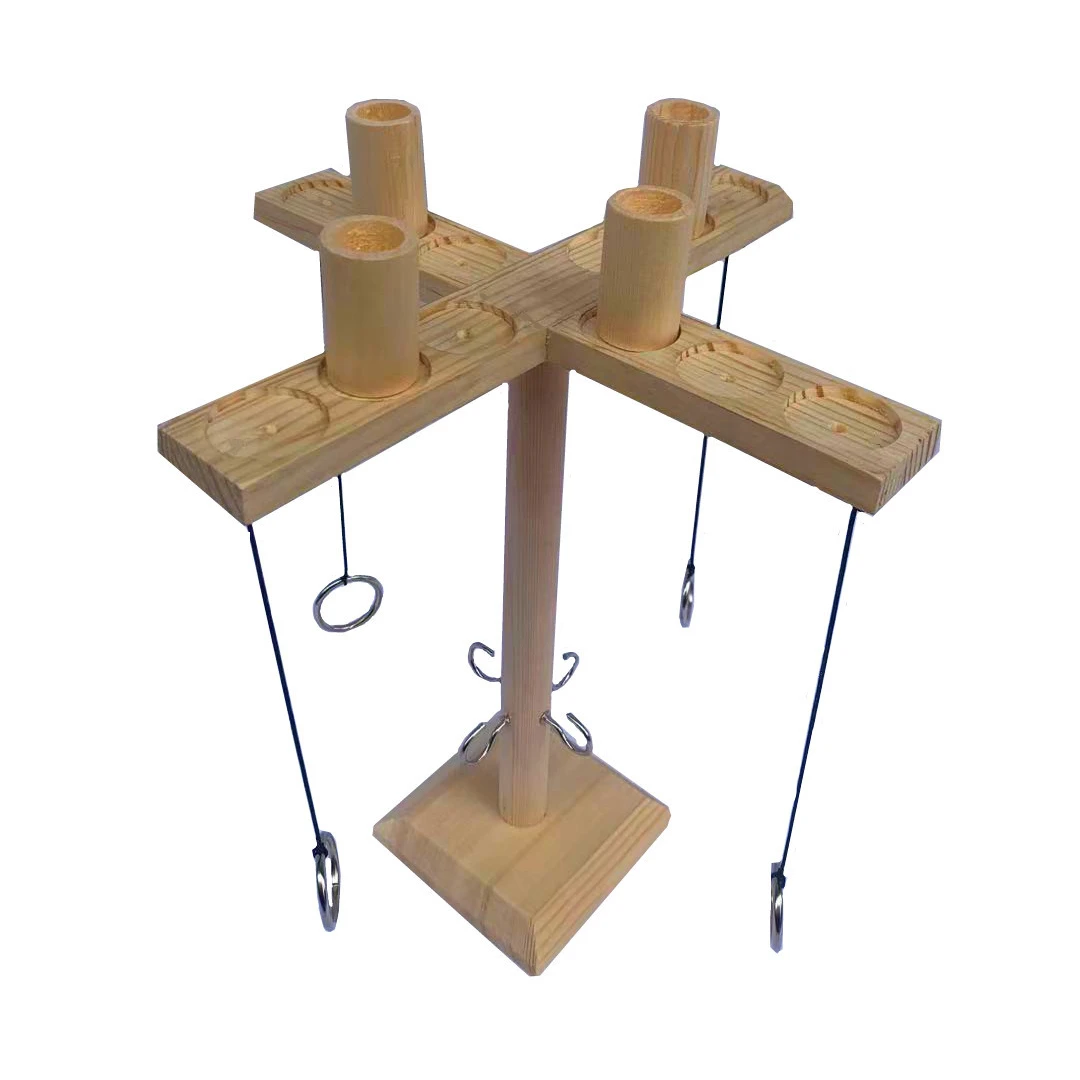 Самая популярная игра с кольцом деревянная крючком бросание для родителей и детей Интерактивная активная игрушка