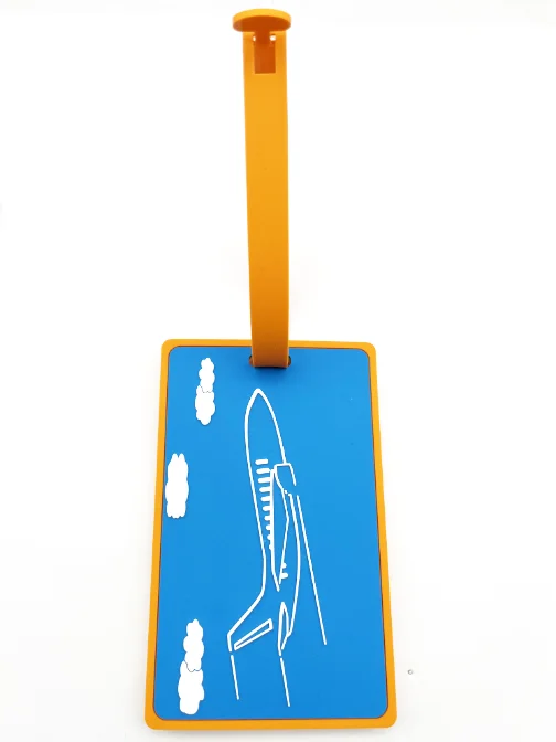 Custom Rubber Silicone Pvc Luggage Tag Baggage Tag Custom Personalized Logo Name Travel Bag Luggage Tags For Bag