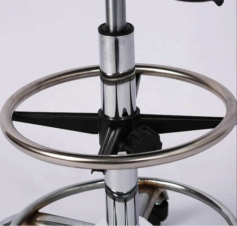 High Quality Black PU foam adjustable Antistatic laboratory Ergonomics Chair stool