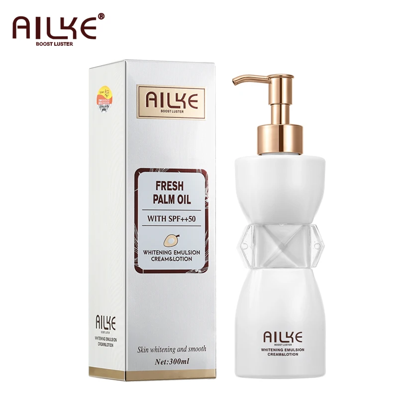 AILKE Nature Perfect Original  Palm Oil Herbal Body Moisturizing Light Whitening Body Lotion