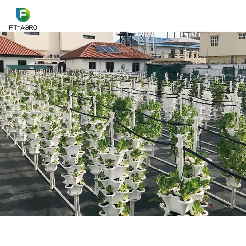 Vegetable Planting Vertical Hydroponic Growing System Food Grade PVC
