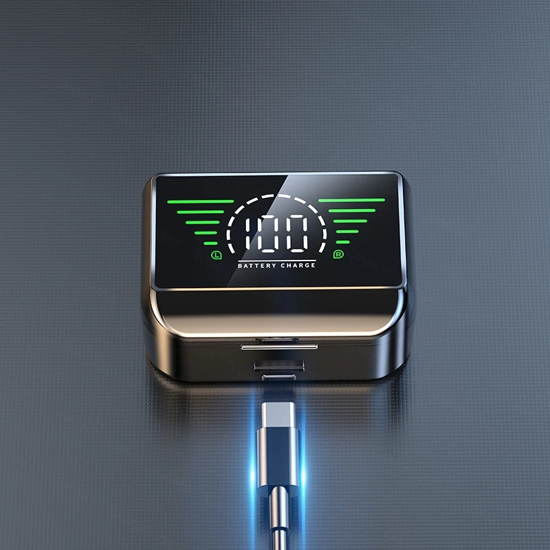 M31 Tws 5.2 HD Mirror Wireless Sports gaming in-ear Headphone 9d Hifi Stereo Ipx6 wireless Earphone With Power Bank Tws Earbuds